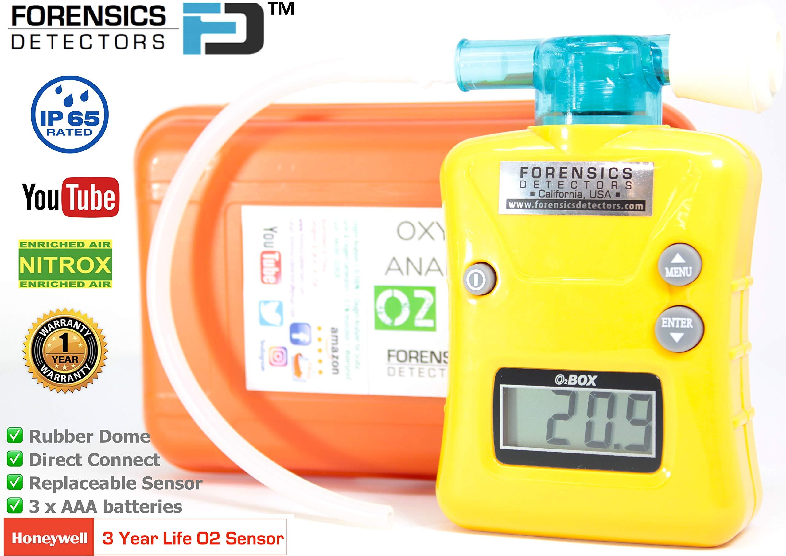 FORENSICS DETECTORS FD OXYGEN Analyzer by FORENSICS | 0%-100% with 0.1% resolution | Scuba, Nitrox, Divers | Water Resistant Case |