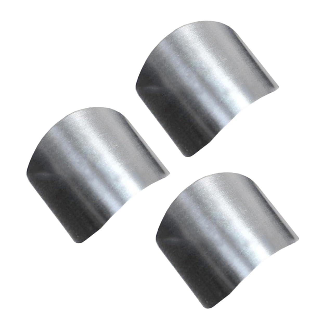 Healvian Healvian 6 Pcs Home Kitchen Tool Hand Protector for Knife Fingerling Trap Nail Protection Gel Hand Support Tape Finger Care Protector Household Tools Fingertip Protectors Thumb Ring Silver