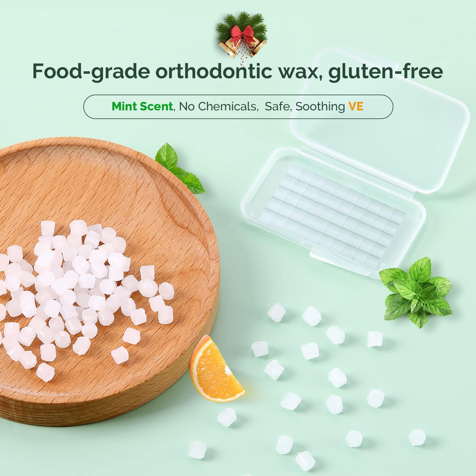 JMU JMU 10 Pack Orthodontic Wax, Precut Braces Wax, Dental Wax Braces Mint Flavored