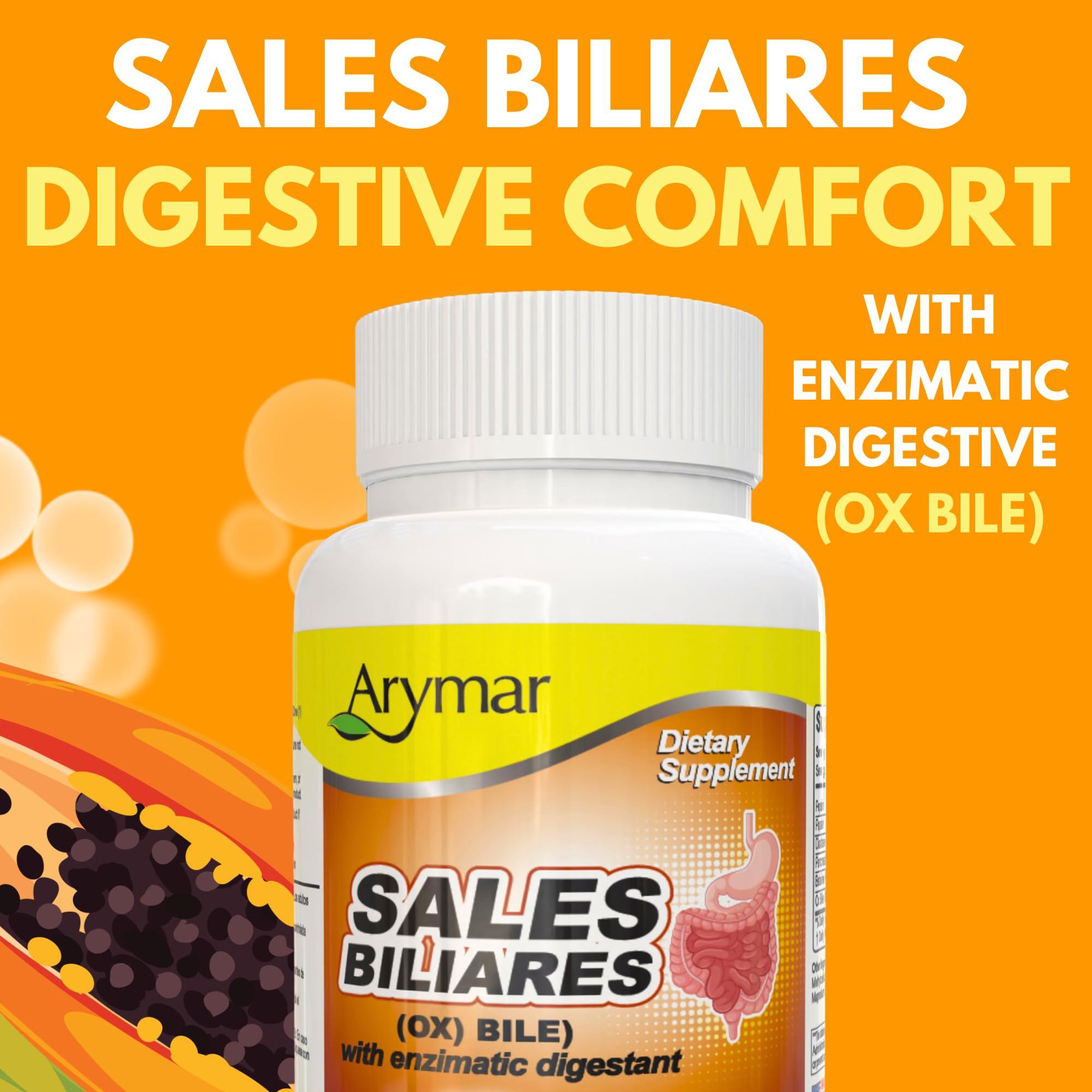 Arymar Arymar Sales Biliares Ox Bile with Digestive Enyzmes 60 Tabs