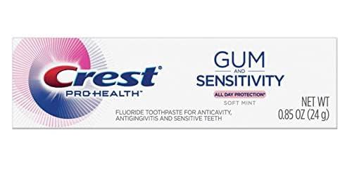 Crest Crest Pro Health Gum and Sensitivity Toothpaste for Sensitive Teeth, Soft Mint, Travel Size 0.85 oz (24g) - Pack of 6