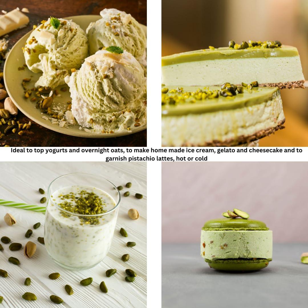 Alma Gourmet Alma Gourmet Sicilian Pistachio Cream Spread - Pistachio Spreadable Cream Imported from Italy - Ideal to Spread on Bread, Biscuits, Waffles, Pancakes, Croissant, Cookies, Muffins and Crepes - Perfect to Garnish Ice Cream, Frapp, Cakes and Cheesecakes