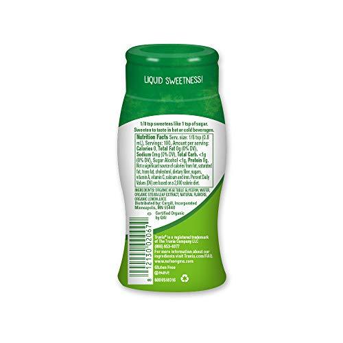 Truvia Truvia Organic Zero-Calorie Liquid Stevia Sweetener, fluid ounce bottle, Original flavor, 2.7 Fl Oz (Pack of 12)