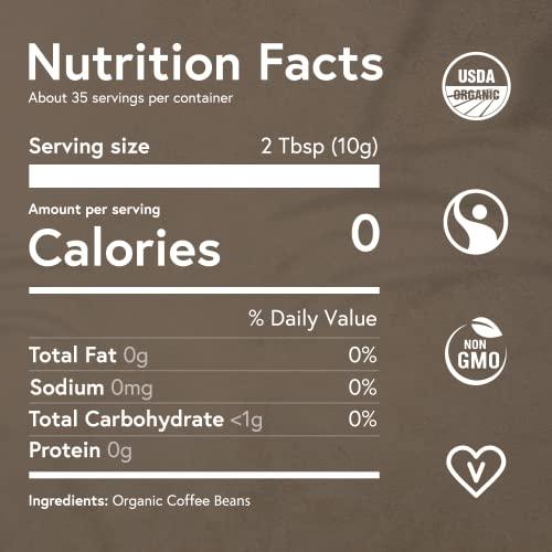 Fabula Fabula Coffee Decaf Medium Roast Whole Beans - Organic - Low Acid - Single Origin - Non-GMO - Mold Free - 12 Ounces