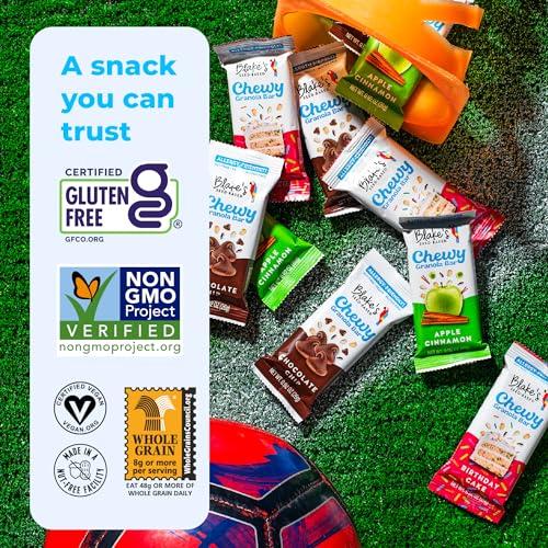 Blake's Seed Based Blake’s Seed Based Chewy Granola Bars — Birthday Cake (5 Count), Vegan, Gluten Free, Nut Free & Dairy Free, Healthy Snacks for Kids or Adults, School Safe, Low Calorie Soy Free Snack