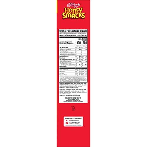 Honey Smacks Honey Smacks Breakfast Cereal, Made with Whole Grain, Kids Snacks, Large Size, Original, 15.3oz Box (1 Box)