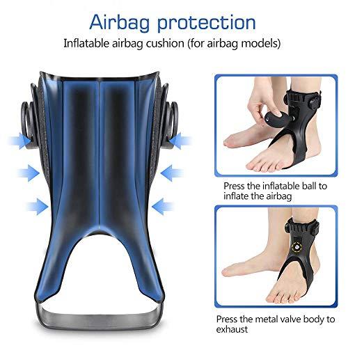 KOMWELL KOMWELL Drop Foot Brace Orthosis AFO AFOs Ankle Brace Support With Comfortable Inflatable Airbag for Hemiplegia Stroke Shoes Walking (Left foot, Medium)