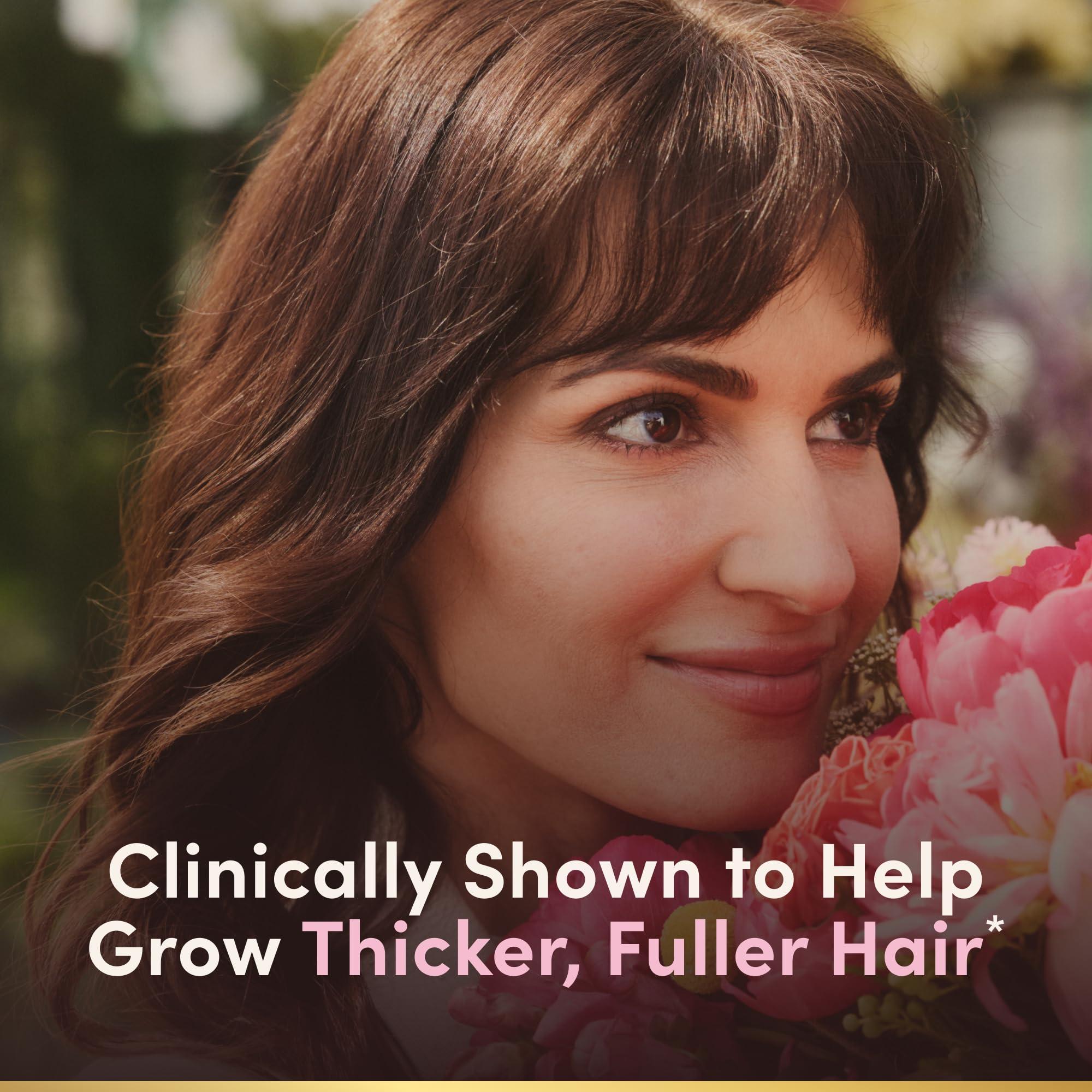 Nature\'s Bounty Natures Bounty Hair Growth Gummies for Supporting Thicker, Fuller Hair with Biotin, Silicon & Arginine, Peach Mango Flavor Gluten Free, Contains No Lactose, Sodium or Fish, 60 Count/30 Servings