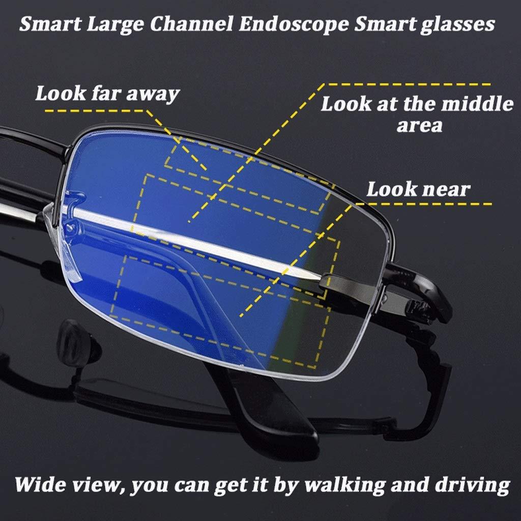 Geeyu Smart Zoom Reading Glasses, Anti Glare, Eyeglasses, AR Anti-Reflective Coating, Quality Readers (Color : Black, Size : 2.0)