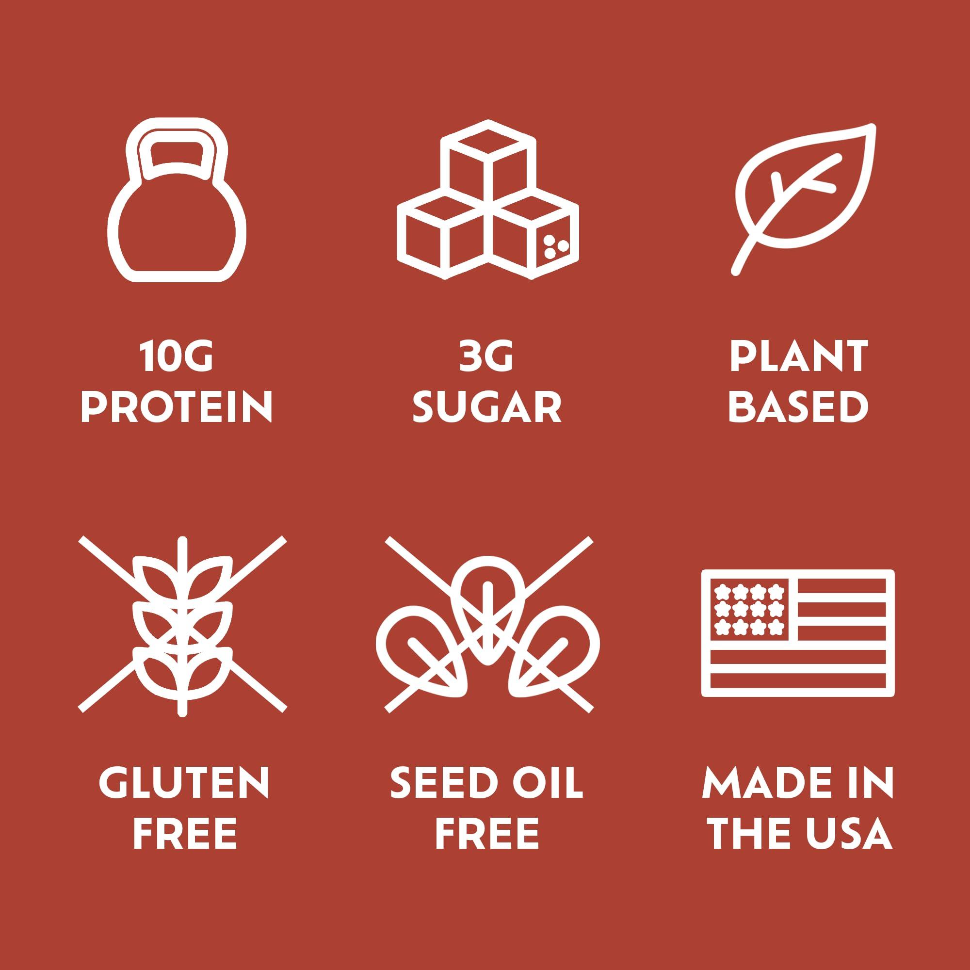 Afar Afar Savory Protein Bars Low Sugar, High Protein Healthy Snack for Adults Meal Replacement Bar Rice Crispy Texture Vegan, Gluten Free 8 Bars (Italian Bruschetta)