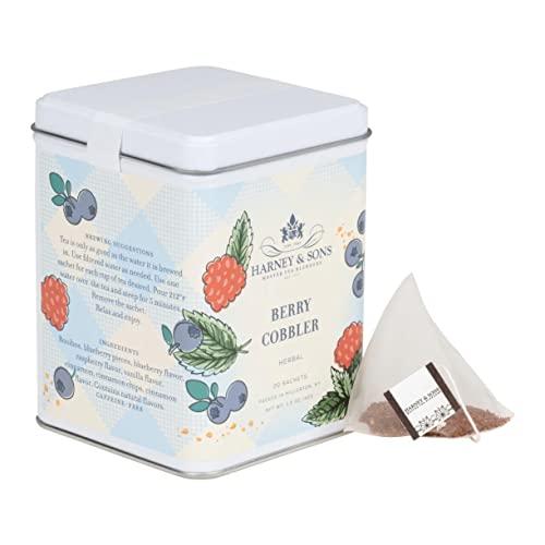 Harney & Sons Harney & Sons Berry Cobbler Tea, Tin of 20 sachets, Rooibos with Fruit Flavors