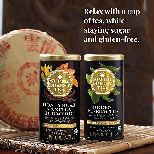The Republic of Tea The Republic of Tea Organic Green Pu-erh SuperDigest Tea® | Probiotic Fermented Tea Bags (36 count)