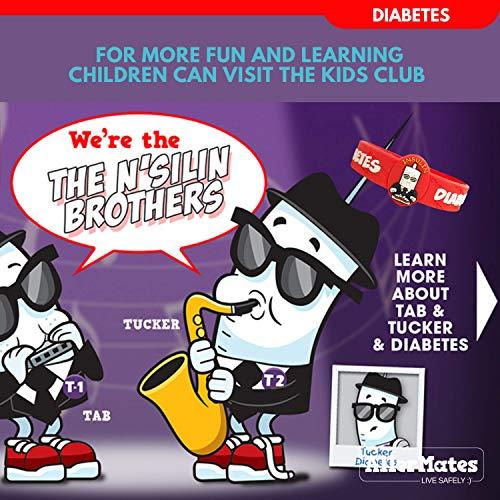 Allermates Diabetes Bracelets for Kids, Kids Medical Wristband – Diabetic Child Alert, Diabetic Medical Alert for Kids Ages 3+, Latex Free Diabetes Awareness Bracelets Adjustable & Soft (2 Pack “TAB”)