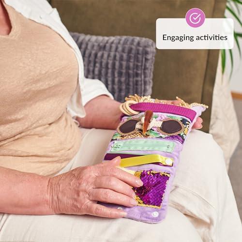 ODOXIA Fidget Wrist Cuff Sensory Toys | Fidget Toys for Dementia | Dementia Products for Elderly | Anxiety Sleeve | Gifts and Activities for Seniors with Alzheimers or Dementia | Sensory Fidget Toys