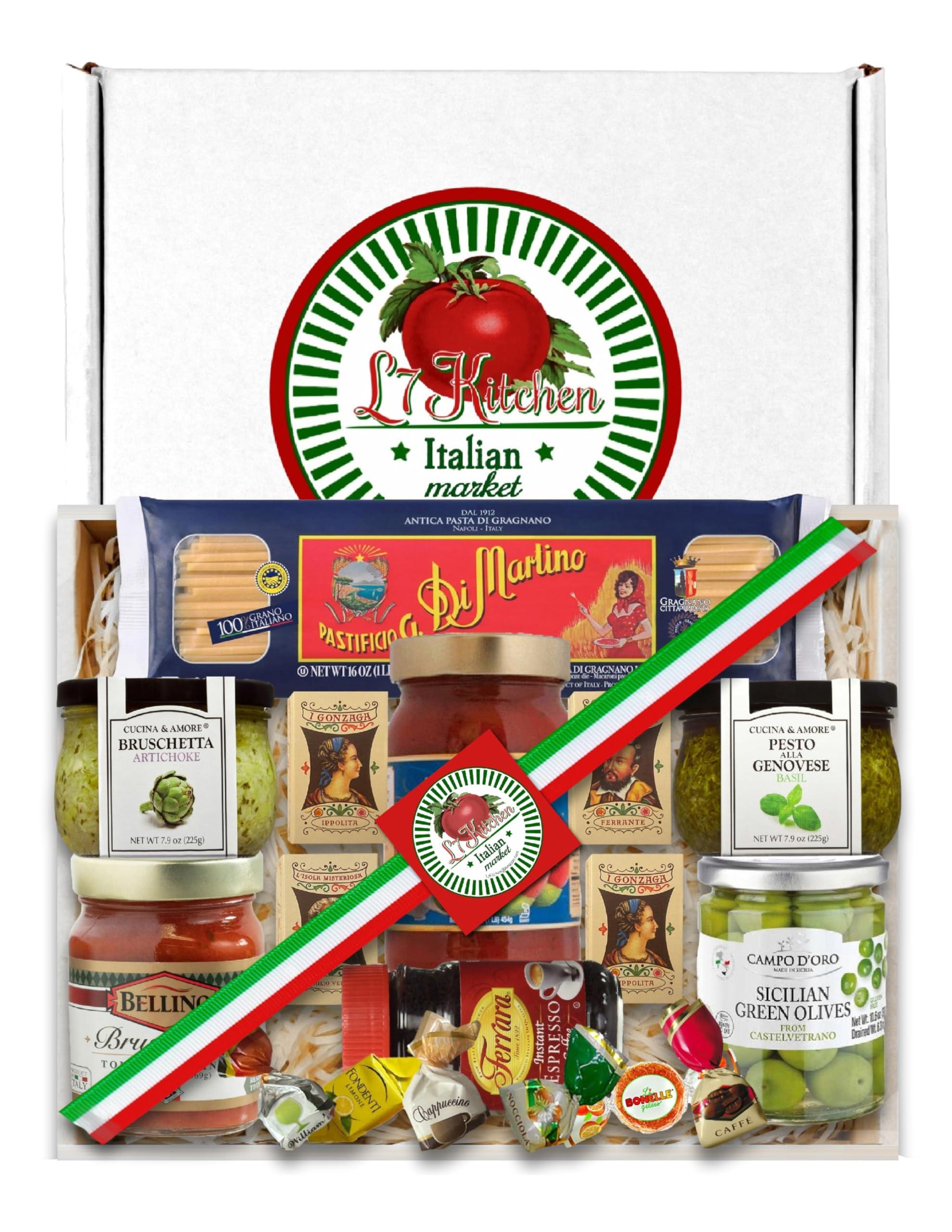 L7 Kitchen Deluxe Imported Italian Gourmet Gift Basket