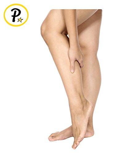 Presadee Presadee Women’s Ultra Thin Lightweight 15-20 mmHg Compression Socks Leg Calf Circulation Traveling All Day Support (White)