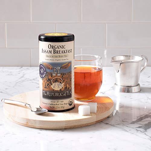 The Republic of Tea The Republic of Tea Organic Assam Breakfast Black Tea, Tin of 50 Tea Bags