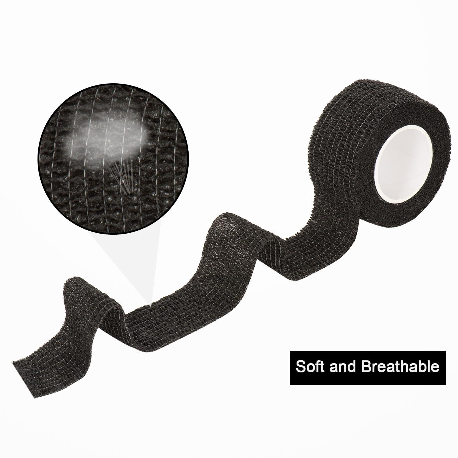 Sagafly 12 Pack Self Adhesive Bandage Wrap 1 Inch Cohesive Bandage Self Adherent Vet Wrap for Dog Pets Elastic Bandage Finger Tape Self Stick Wrap for First Aid Sports Injury Athletic Tape (Mixed Colors)