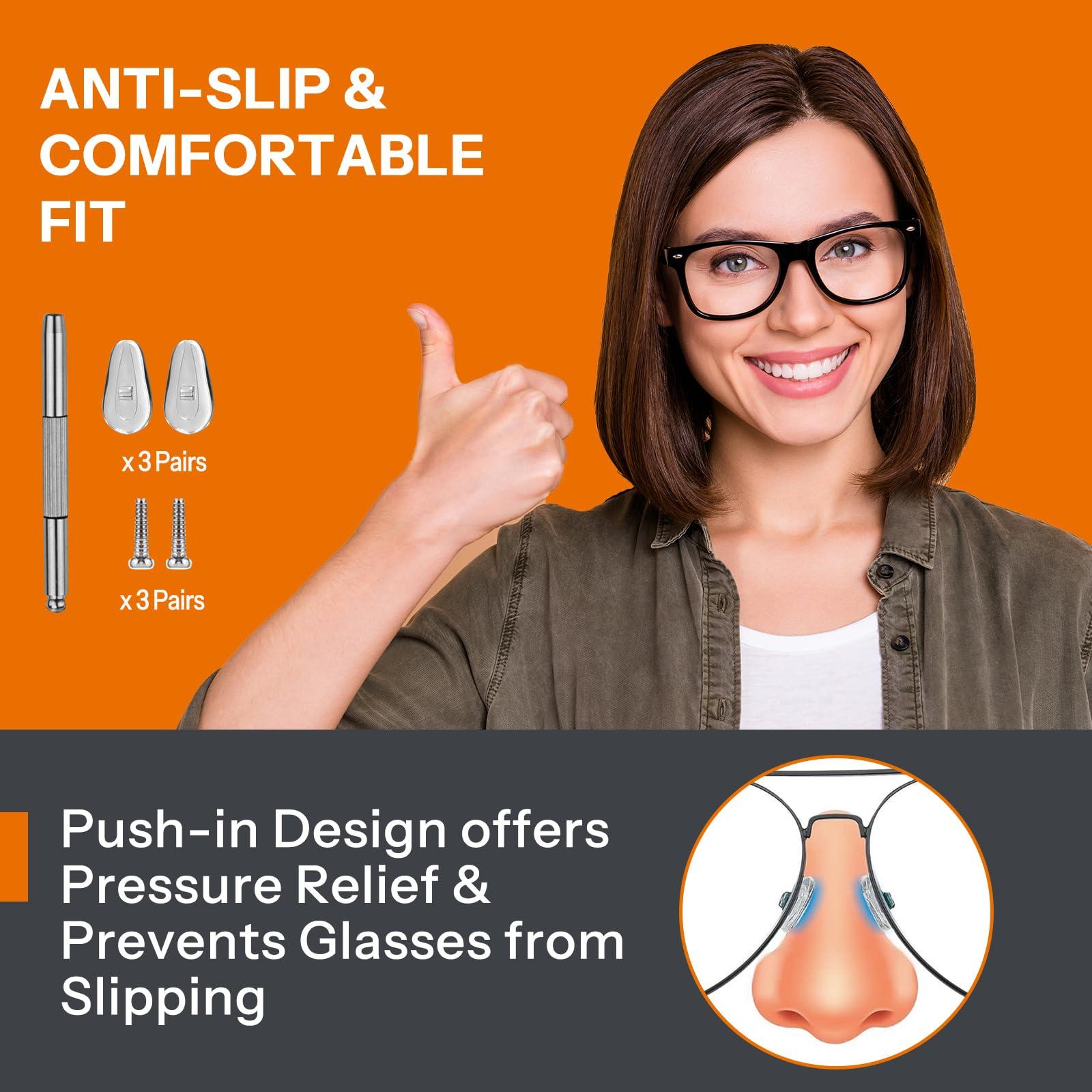 Maxsure Glasses Cleaner,8 in 1 Glasses Cleaning Kit with 24H Anti Fog Eyeglass Cleaner Spray| Portable Glasses Cleaner Tool|Eye Glass Clean Cloths, Glasses Anti Slip with Soft Eyeglass Nose Pads & Ear Grip