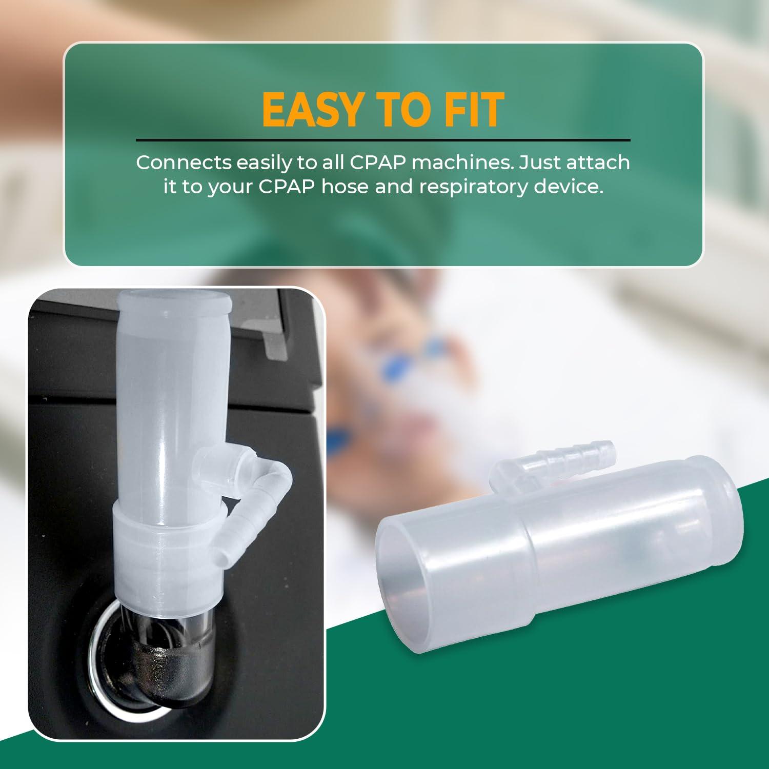 Bistras Bistras Oxygen Adapter Enrichment Port Connector fits CPAP Tubing Hose Model 1642 (1)