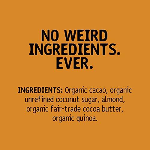 Hu Hu Chocolate Bars | 8 Pack Almond Butter Puffed Quinoa Chocolate | Natural Organic Vegan, Gluten Free, Paleo, Non GMO, Fair Trade Dark Chocolate | 2.1oz Each