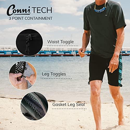 CONNI Conni Adult Containment Swim Short for Incontinence, Great Comfort and Protection, Black, X-Large