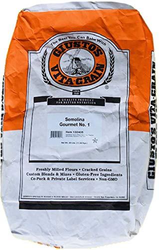 Giusto's Vita-Grain Giusto's Vita-Grain Gourmet Semolina All-Natural No. 1 Durum Wheat Flour, 25lb Bag