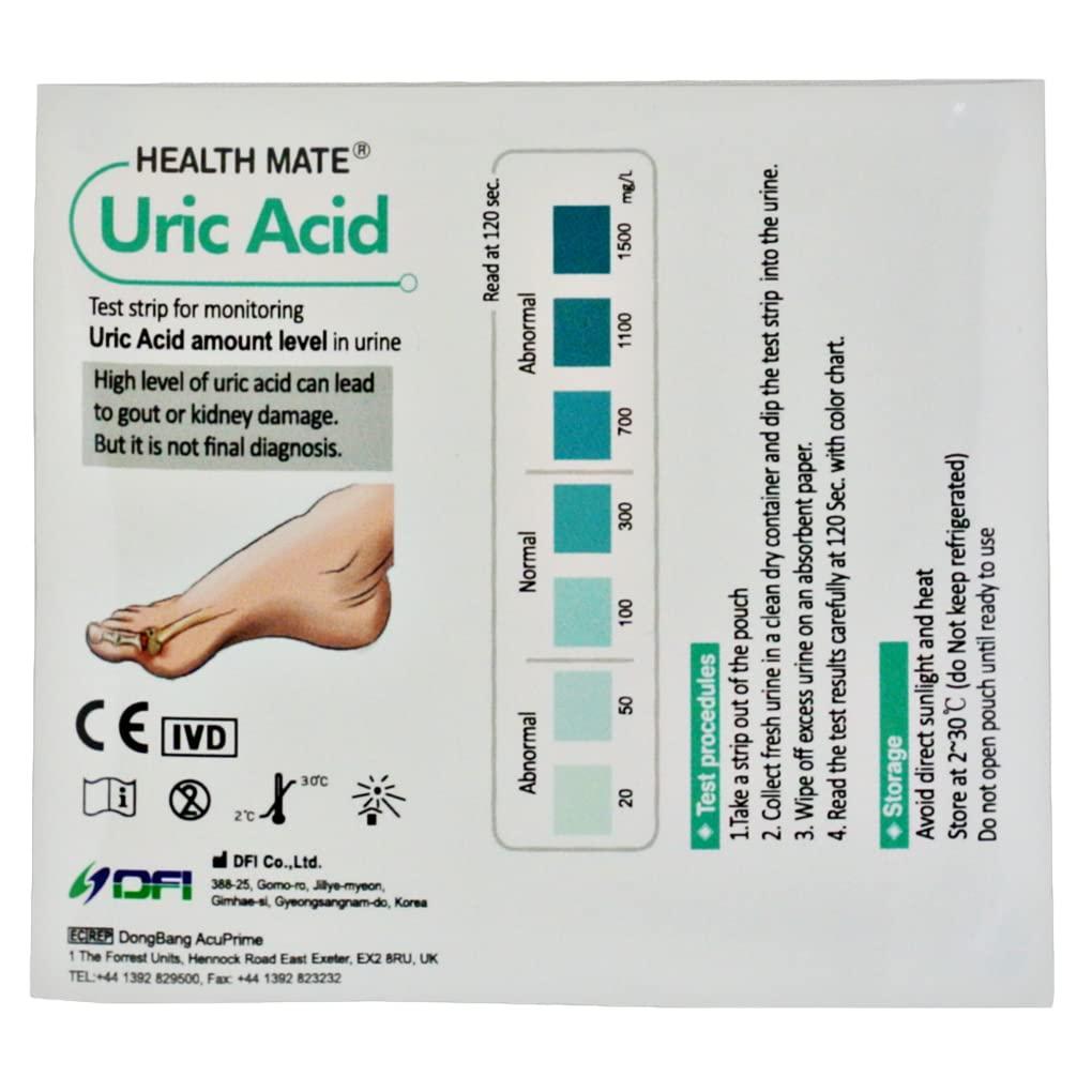 One Step 10 x GP Professional Uric Acid Gout Urine Test Strips
