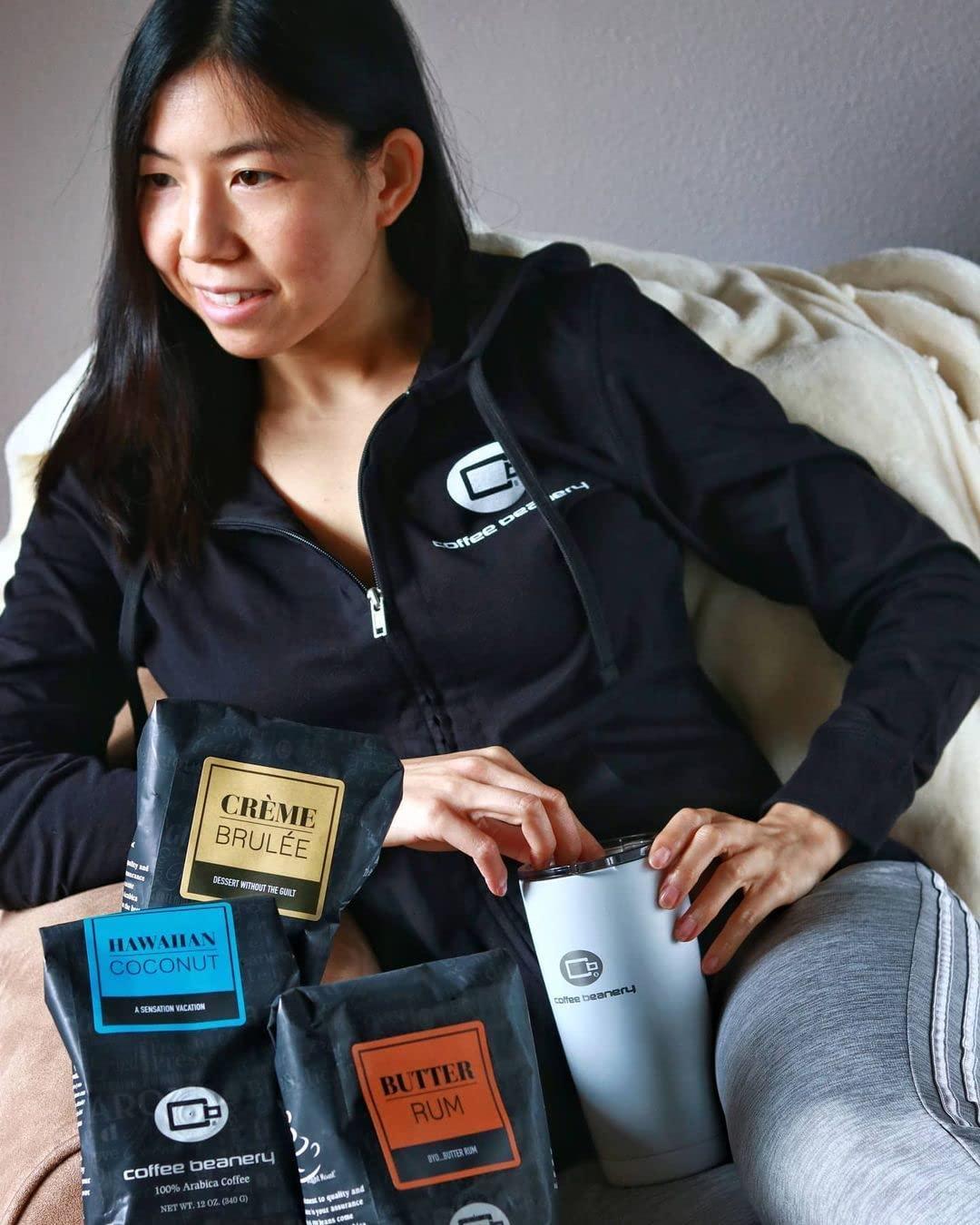 Coffee Beanery Hawaiian Coconut Coffee by Coffee Beanery | 12oz Flavored Coffee Ground Medium Roast Coffee | 100% Specialty Arabica Coffee Ground | Gourmet Coffee | Flavored Coarse Ground Coffee Medium Roast