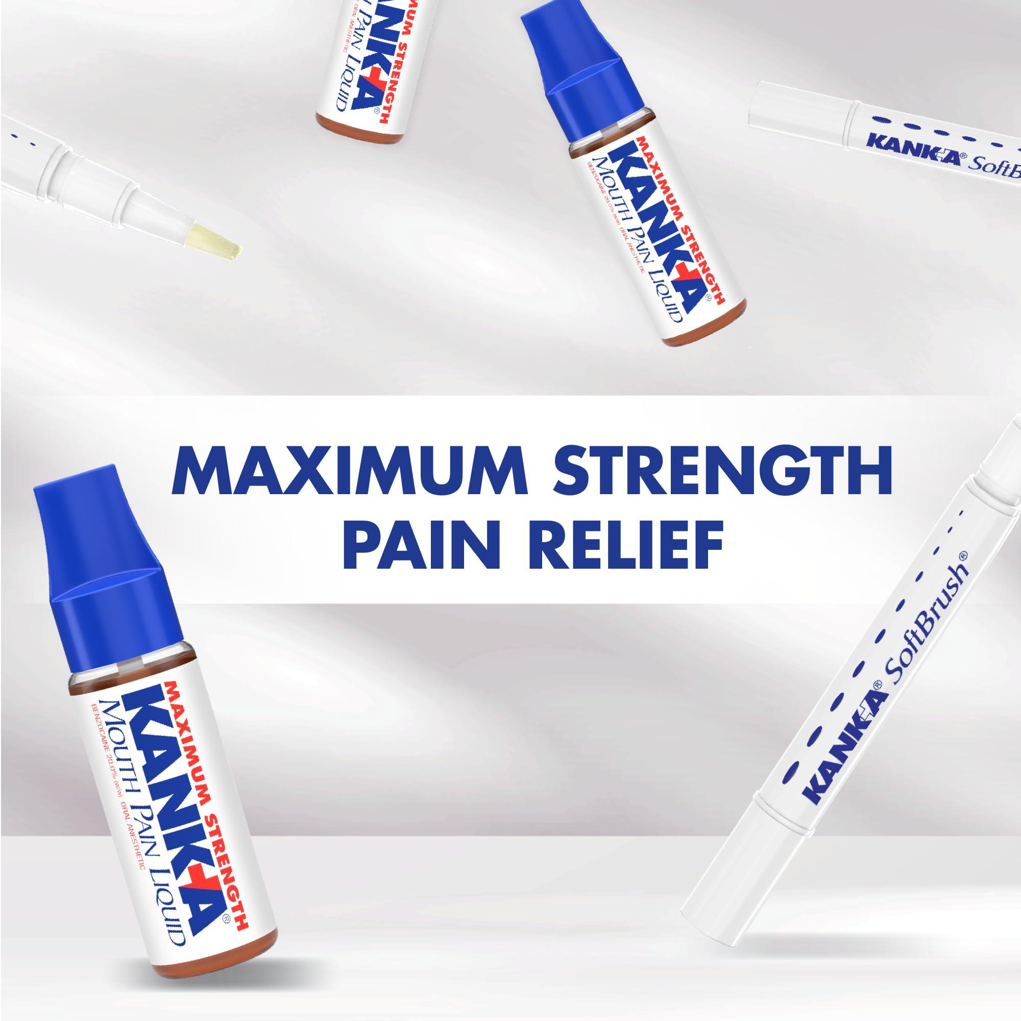 Kank-A Kank-A Soft Brush Tooth/Mouth Pain Gel, Professional Strength, 0.07 Ounce (Pack of 2)