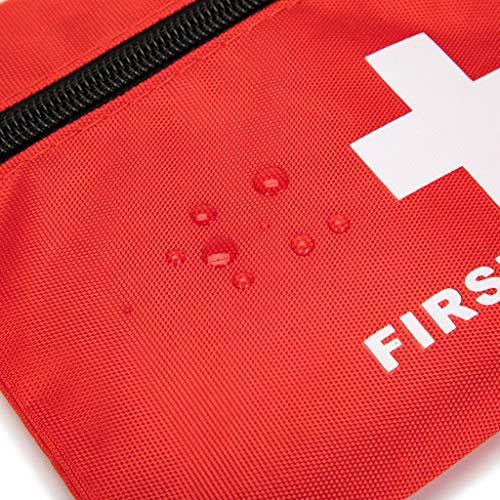 PAXLAMB PAXLAMB Red First Aid Bag Small First Aid Kit Empty Medical Storage Bag for First Aid Kits Pack Emergency Hiking Backpacking Camping Cycling Travel Car (Red 7.9x5.5 5PC)
