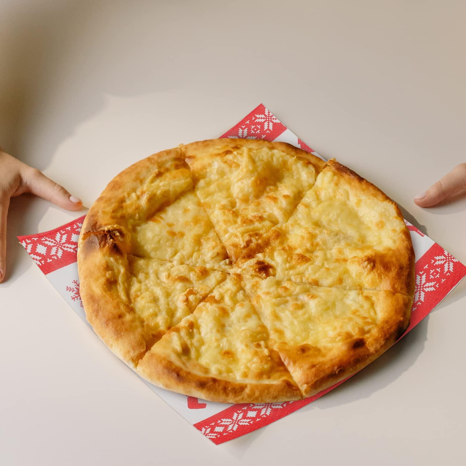 Angoily Angoily Food Paper Sheets, 10 Rolls Christmas Baking Fried Food Paper Food Basket Liners, Sandwich Paper Wraps