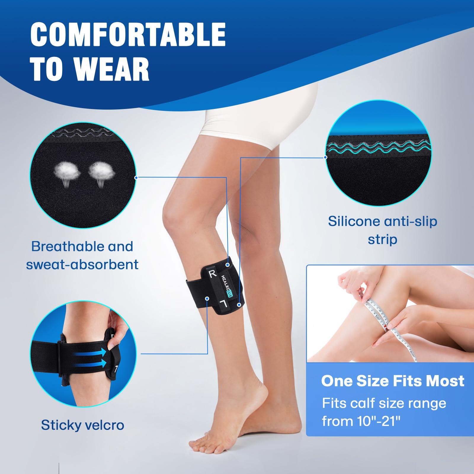 Healrecux Healrecux Sciatica Pain Relief Devices Brace, Sciatica Nerve Leg Brace for Sciatic Pain Relief, Sciatica Knee Braces with Dual Pressure Pads Targeted Compression for Sciatica Relief