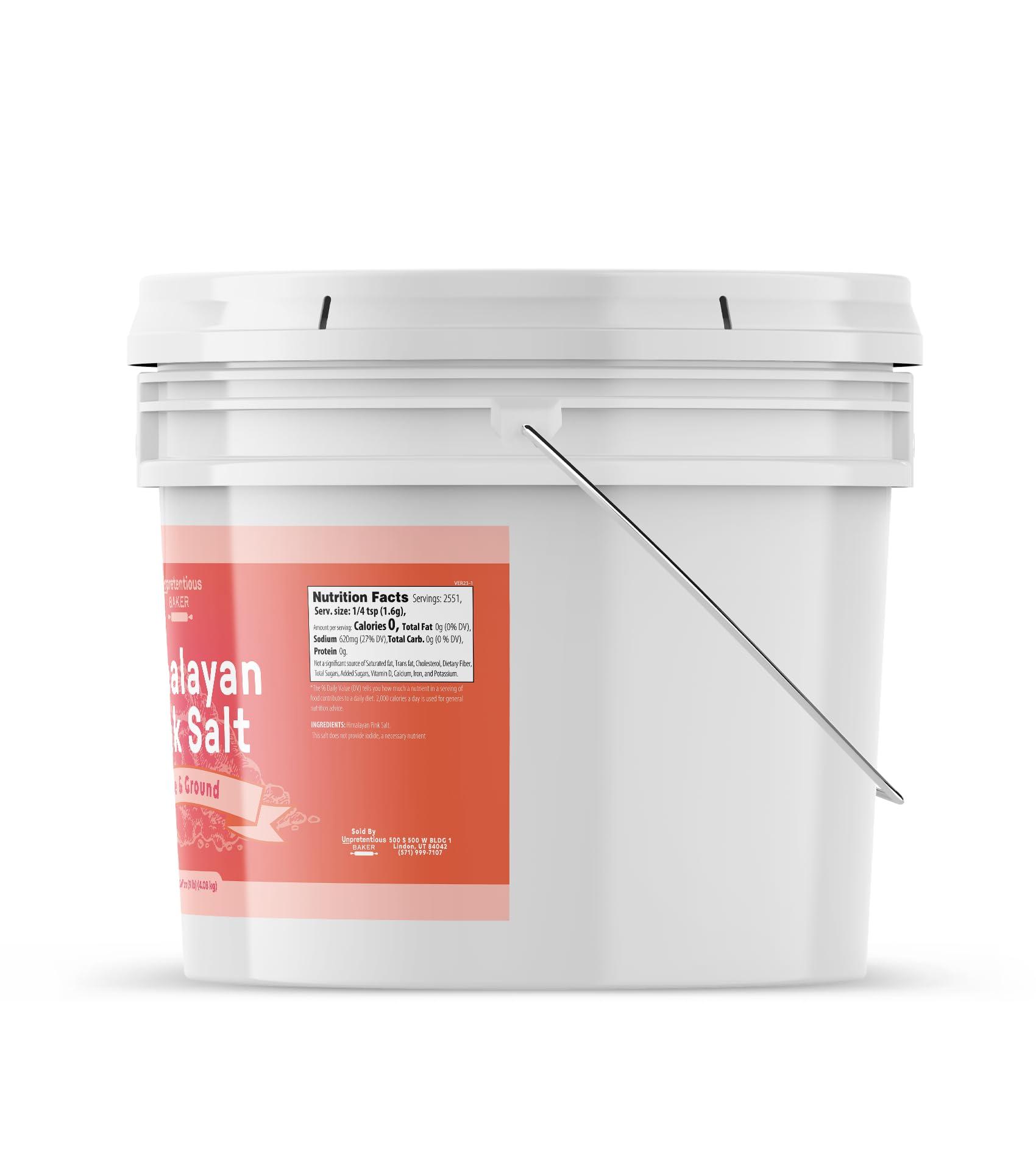 Unpretentious Unpretentious Himalayan Pink Salt, 1 Gallon, Pure Ground Salt, Medium & Fine Grain