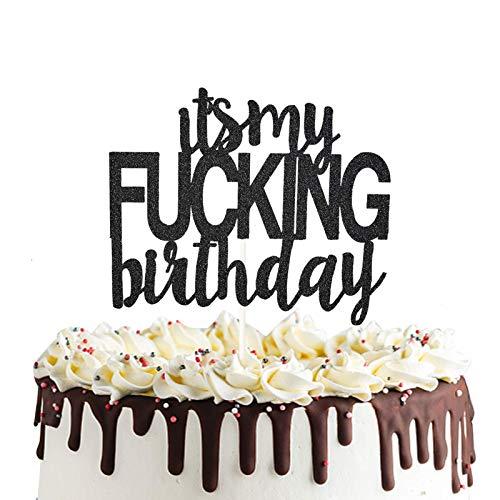 PANHUI It’s My Birthday Cake Topper Funny Happy Birthday Party Decorations