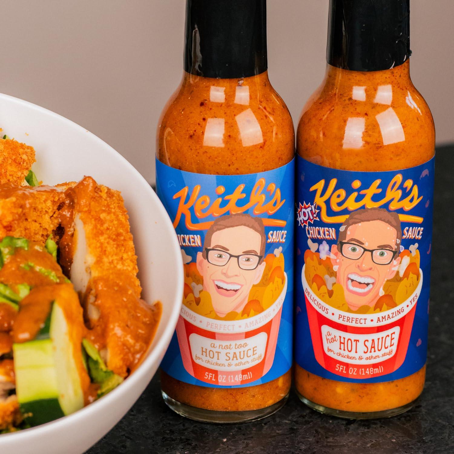 Heatonist Keith\'s Hot Chicken Sauce by Heatonist, Hot Sauce Made with Natural Ingredients: Flavors of Buffalo Ranch & Ghost Peppers, 5 fl oz Bottle (1-Pack)