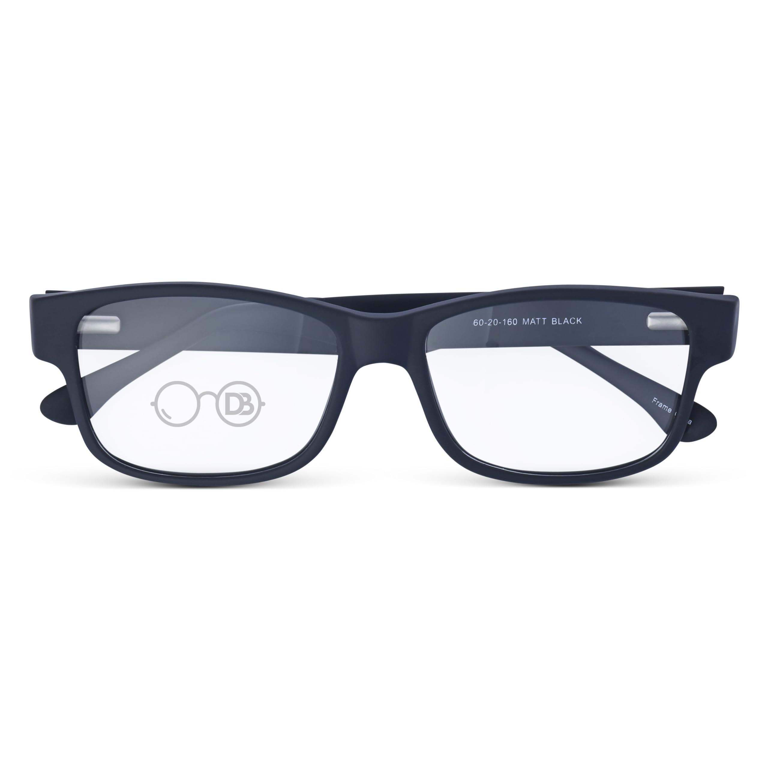 DEBSPECS DEBSPECS XXL Optical Reading Glasses - Extra Large Magnifying Reading Glasses With 160mm Wide Frames - 2 Colors (Black, 2.5, Diopters) Custom Made To Order