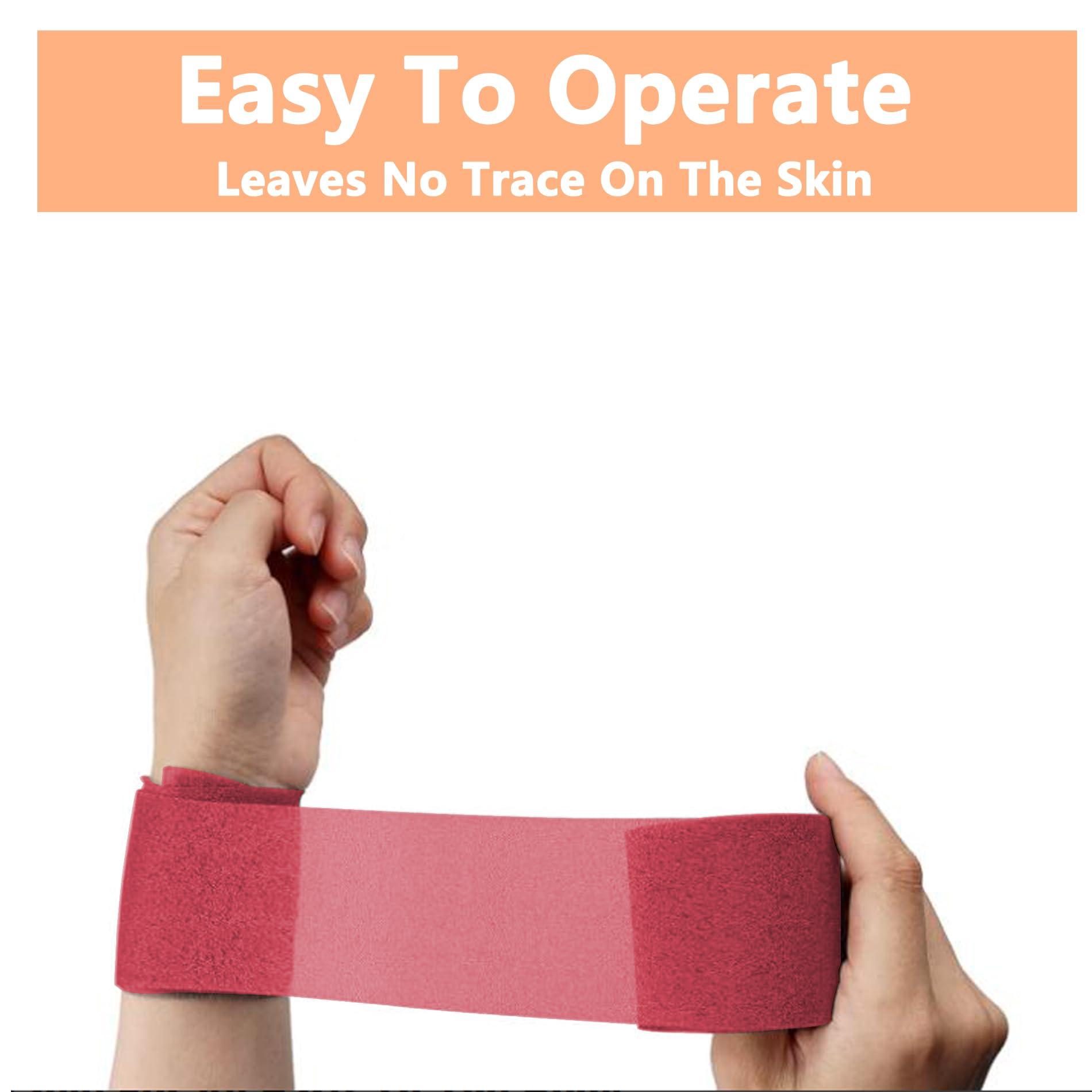 TTZEZE Pre Wrap Tape,TTZEZE Athletic Foam Underwrap,Soft Prewrap Headbands,Smooth Sports Wrap Roll,Pre Wrap Bandage Sport Tape for Ankles Wrists Hands Elbows 2.76 Inch x 11 Yards Rose Pink 6-Rolls