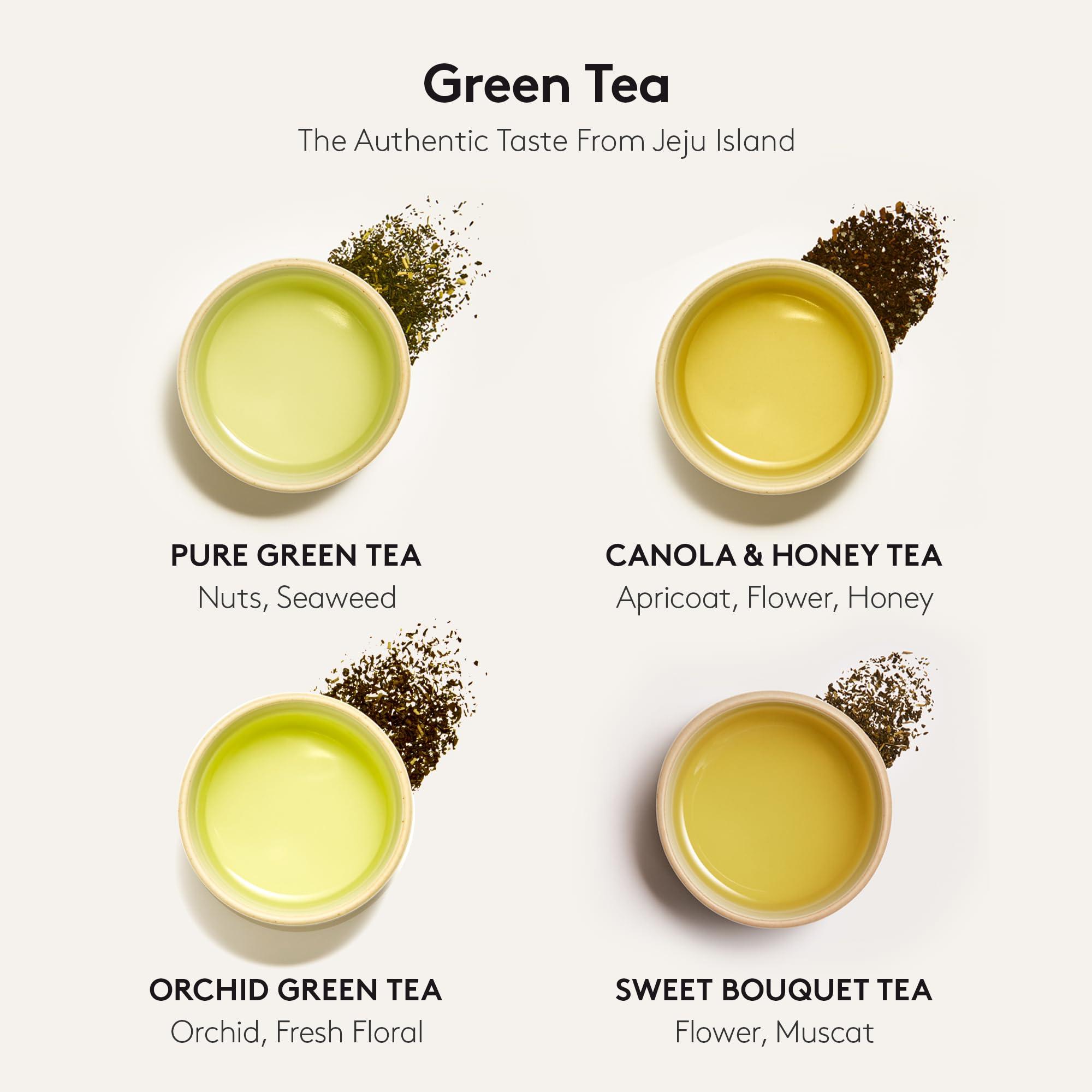 Osulloc OSULLOC Premium Tea Collection (40 Count, 10 flavors x 4ea) & Honey Pear Tea (20 count)