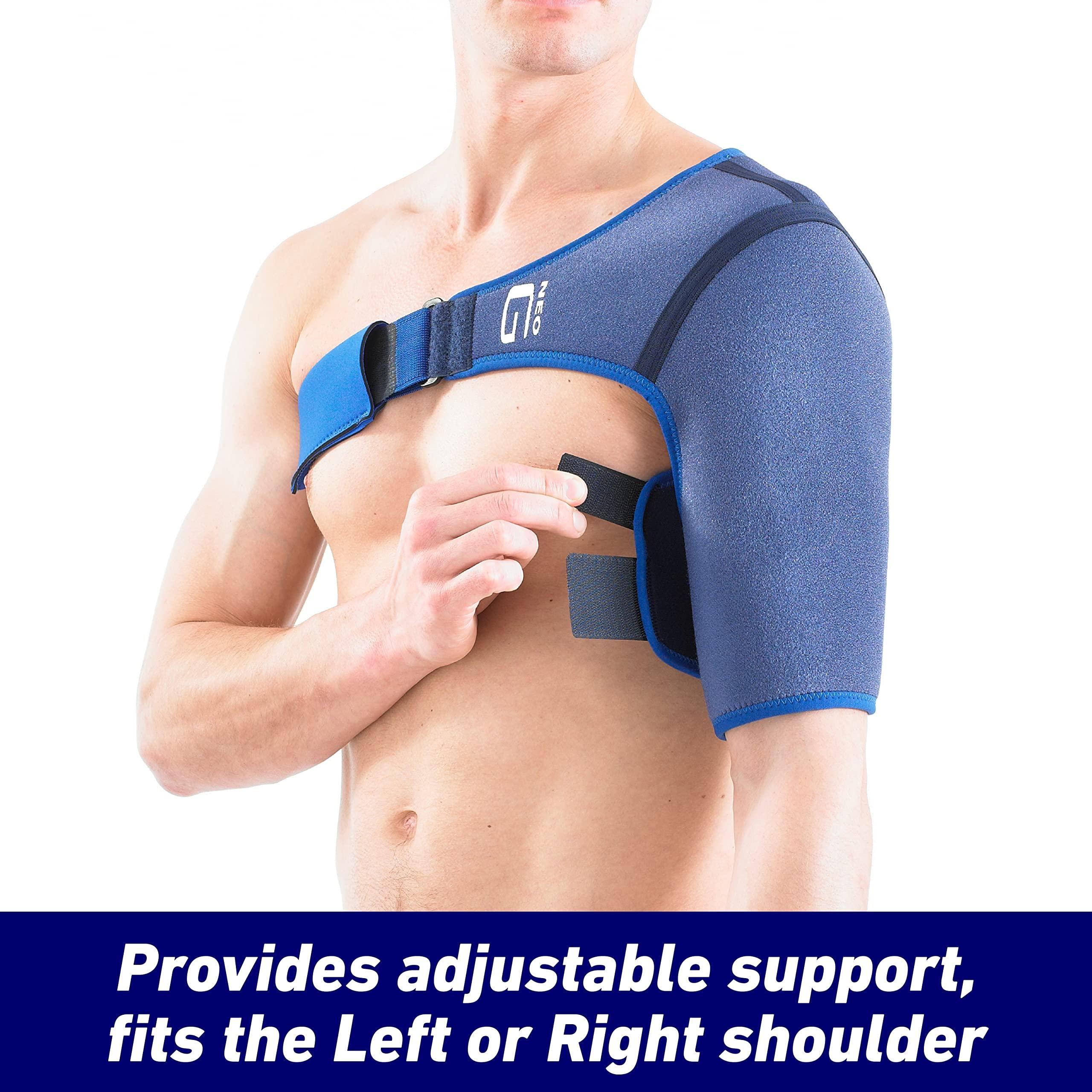 Neo-G Neo-G Shoulder Brace Support - for Rotator Cuff, Dislocated Shoulders, Joint Pain, Arthritis, Shoulder Injury - Adjustable Compression Strap - Class 1 Medical Device - 1 Size - Blue
