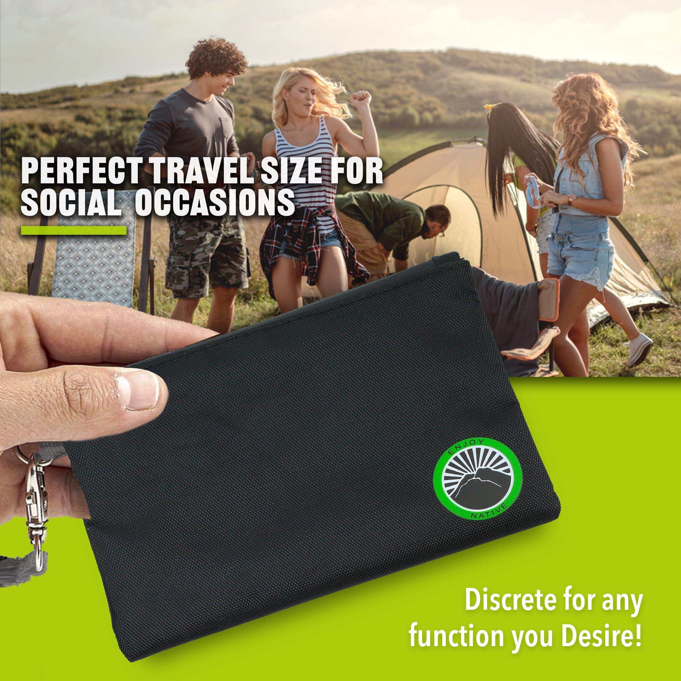 Enjoy Native Large and Small Smell Proof Bag Combo, Smell Proof Container, Dog Tested Odor resistant Bag, Best Zipper Odor sealing Pouch Herbs, coffee & Travel Medicine Bag, Scent resistent Containers