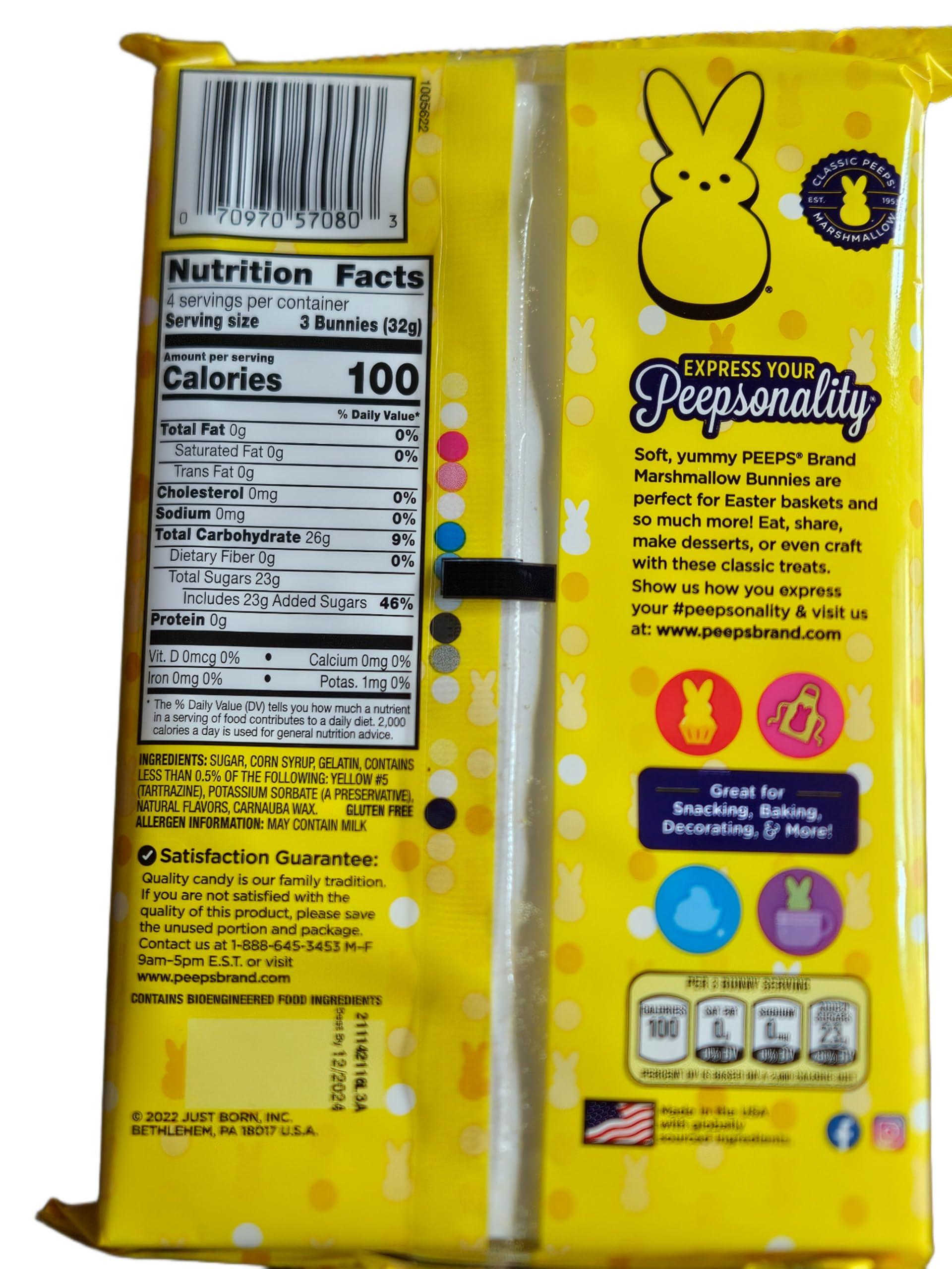 HUBZ Peeps Marshmallow Chicks and Bunnies Variety Pack; Value Pack Bundle (Yellow/Blue)