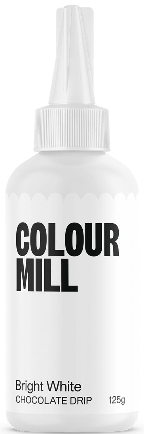Colour Mill Colour Mill Chocolate Drip Easy-Melt Drizzle for Desserts, 125 Grams Bright White