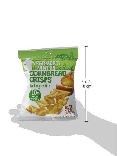 Farmer's Pantry Farmer's Pantry Bulk Pack Cornbread Crisps, Jalapeno, 2 Ounce (Pack of 24)