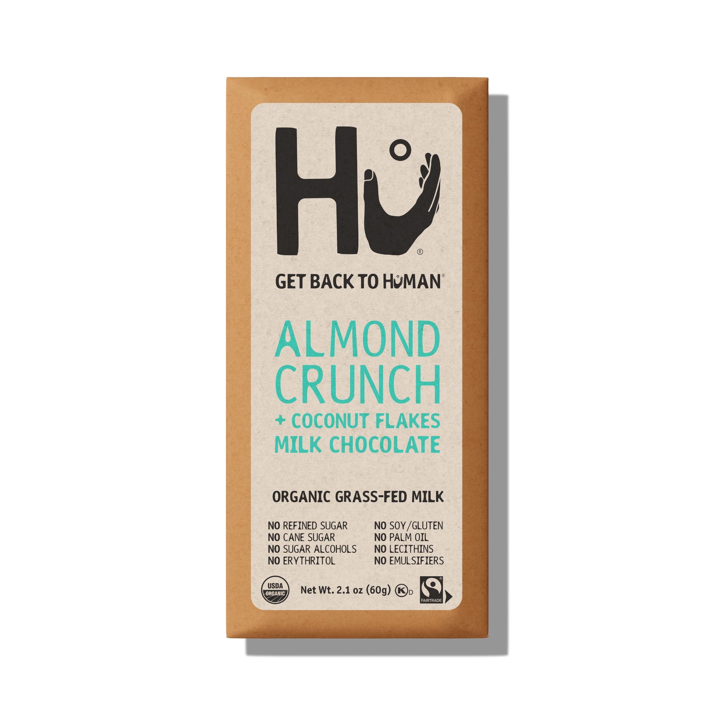 Hu Kitchen Hu Kitchen Organic Almond Crunch & Coconut Milk Chocolate Bar, 2.1 OZ