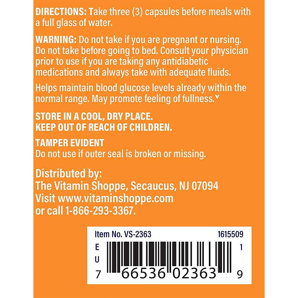 The Vitamin Shoppe The Vitamin Shoppe Glucomannan 1.99GM, A Source of Soluble Fiber from Konjac Root, Supports Feeling of Fullness, Helps Maintain Blood Glucose Levels Already Within The Normal Range (100 Capsules)