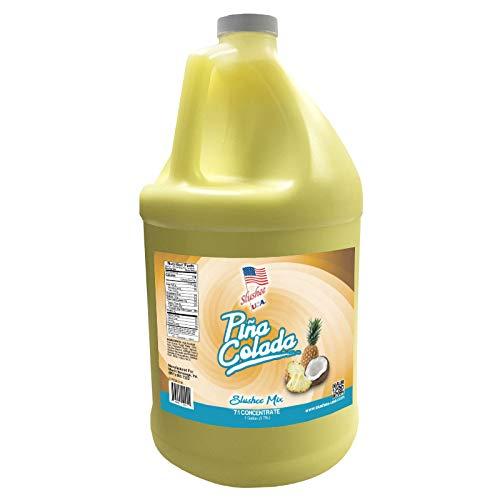 Slushee-USA Pina Colada Slushee Mix Case of 4 x 1 Gallons | 512oz (Yields Approx. 385-12oz servings per case) | Mixing Ratio 7 (Water) to 1 (Product Mix)