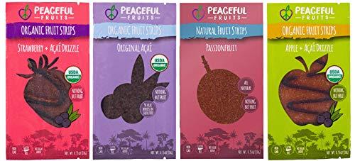 Peaceful Fruits Peaceful Fruits 100% Fruit Strips (Variety pack (strawberry, acai, passionfrt, apple), 12 count)