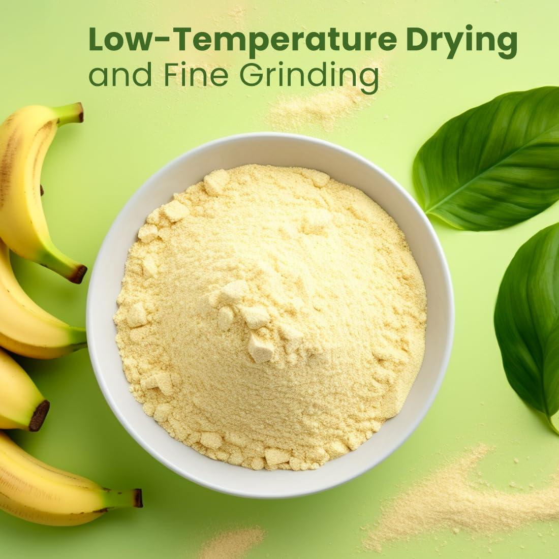 Z Natural Foods Z Natural Foods Organic Banana Powder, Fiber Supplement for Glowing Skin and Enhanced Immunity, Great in Juice, Smoothies, and Recipes, Non-GMO, Vegan, Gluten-Free, Kosher, 5 lbs