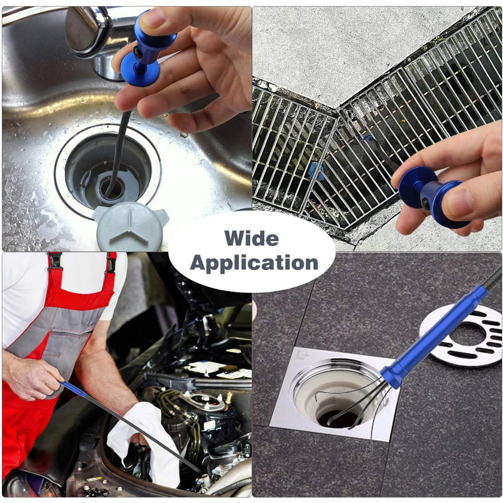 Housolution Housolution Grabber Tool Magnetic Four-claw Picker, Bendable Hose Reacher Pickup Sweeper with LED Lights, Flexible Long Handy Reaching Assist Tool for Litter Pick/Home Sink/Drain, Grabber Reacher Tool